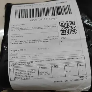 Kantong Plastik Sampah Tali Serut 40x50 Cm Isi 30 Pcs/ Drawstring Trash Bag / Kantong Plastik Sampah Premium Tali Serut