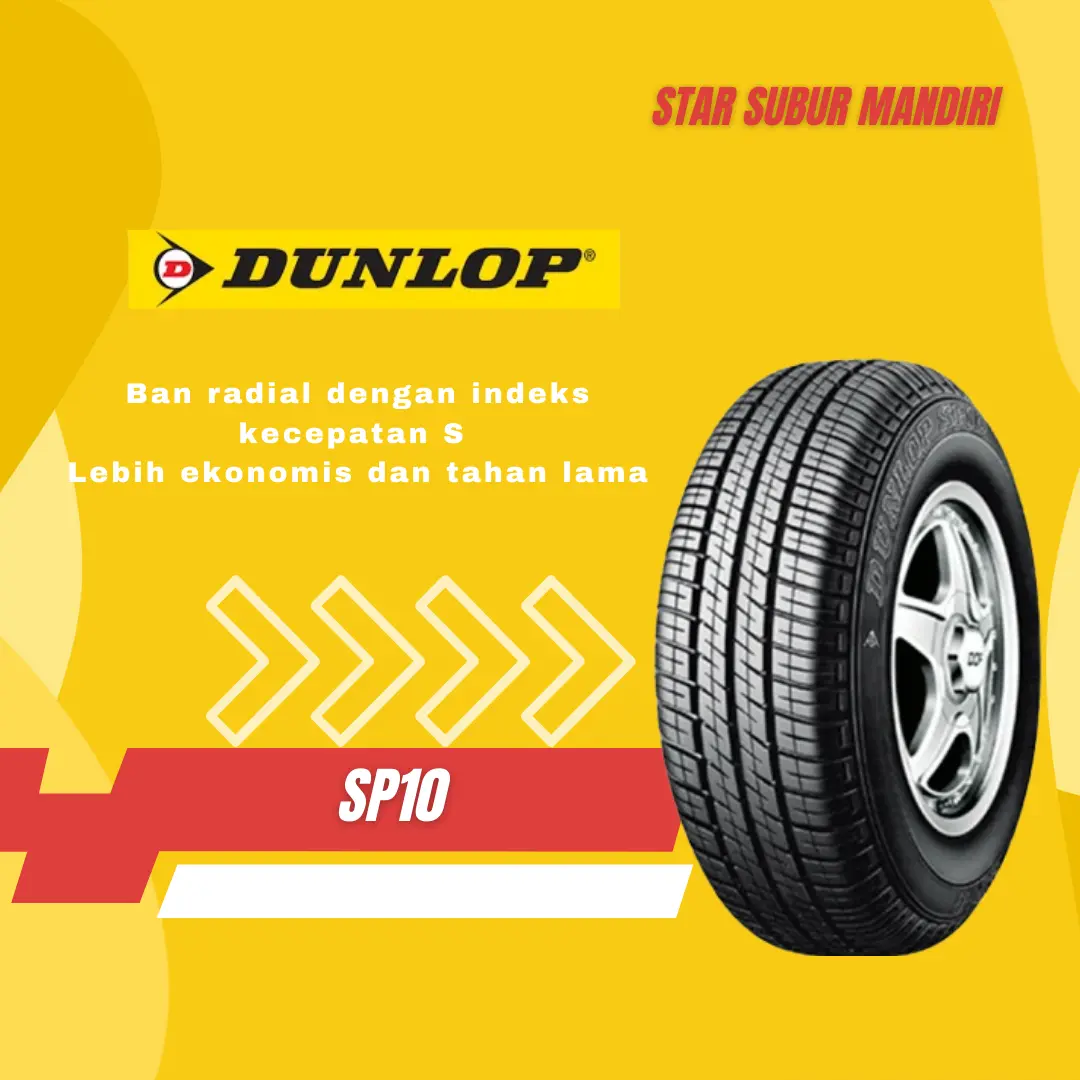 ban mobil dunlop ring 14 185/70 R14 SP10