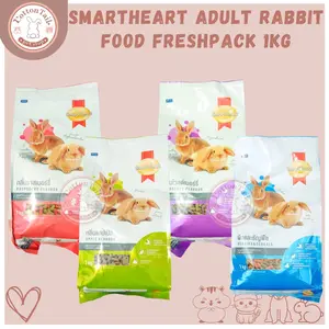 SMARTHEART ADULT RABBIT FOOD FRESHPACK 1KG - Makanan Kelinci Dewasa Smart Heart 1kg
