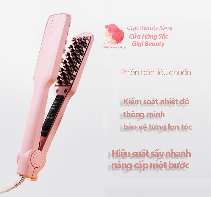 Máy bấm xù dập phồng chân vuông ,Máy dập nóng, tóc trực tiếp, bảo hành 6 tháng, để tạo kiểu tóc, tóc gợn sóng