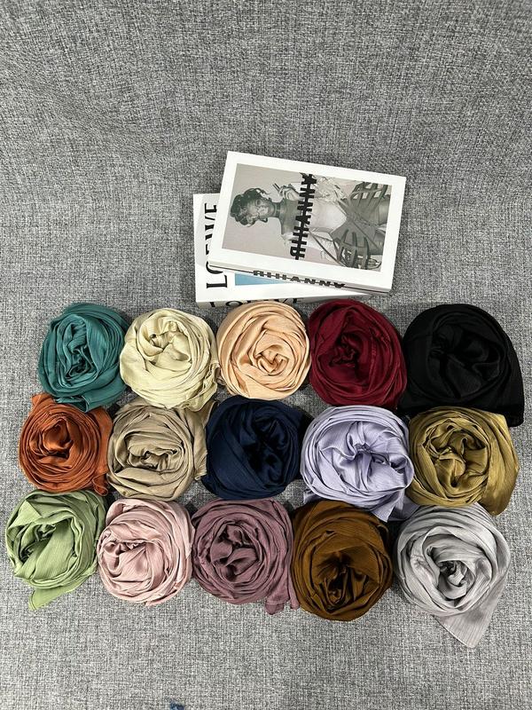 Pashmina Silk / Pashmina Cardenza Silk Premium / Pasmina Malay Cringkel Mulsim 5