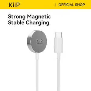 KiiP WH10 Magnetic Charger Suction Braided Cable Type-C Kabel Accessories Compatible With Apple Watch