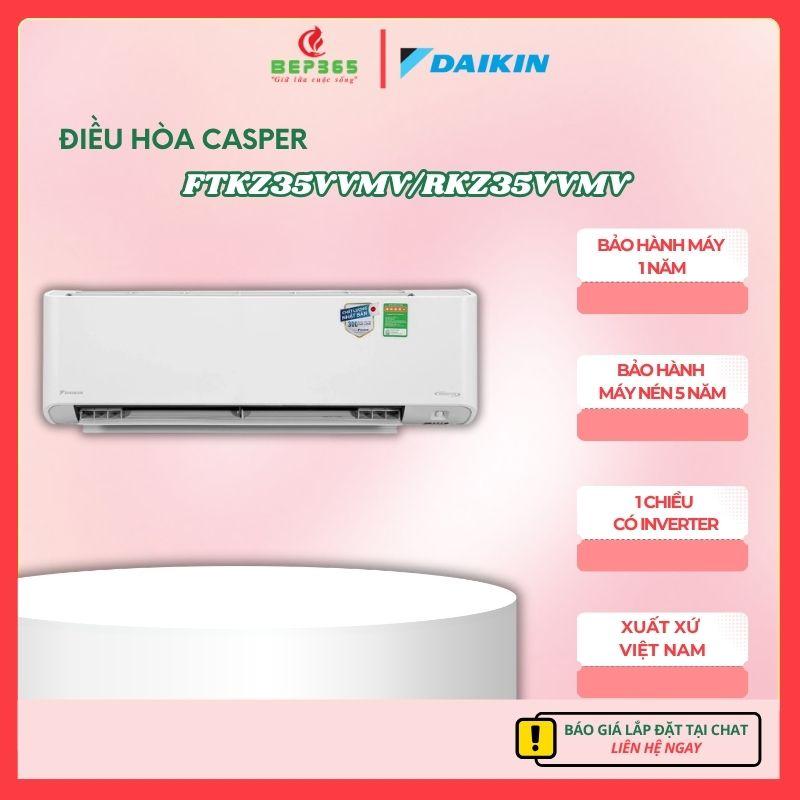 Máy lạnh Daikin FTKZ35VVMV/RKZ35VVMV – Streamer Diệt Khuẩn – Công nghệ Inverter