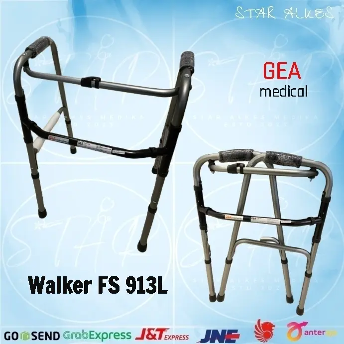 WALKER GEA FS 913 L / ALAT BANTU JALAN KAKI 4 GEA FS 913 L warna (silver / coklat) 1