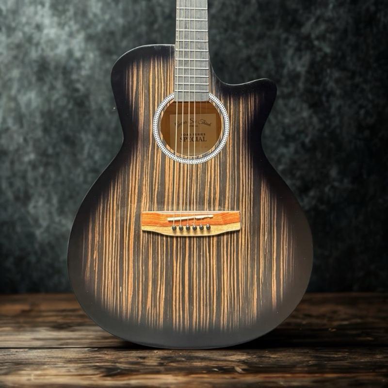 Đàn Guitar Acoustic ST-X1 Pro Gỗ PolyWood Ebony ST.Real Guitar Sài Thành