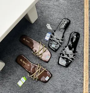 Sandal Wanita Terbaru Model Kekinian Flat Permata Mewah Empuk Cocok Untuk Cewek Tampil Modis Dan Nyaman
