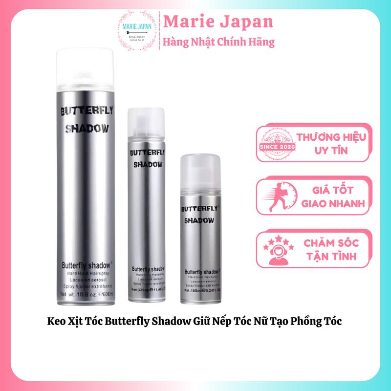 Keo Xịt Tóc Butterfly Shadow Giữ Nếp Tóc Nữ Tạo Phồng Tóc Chính Hãng Women xịt giữ nếp tóc