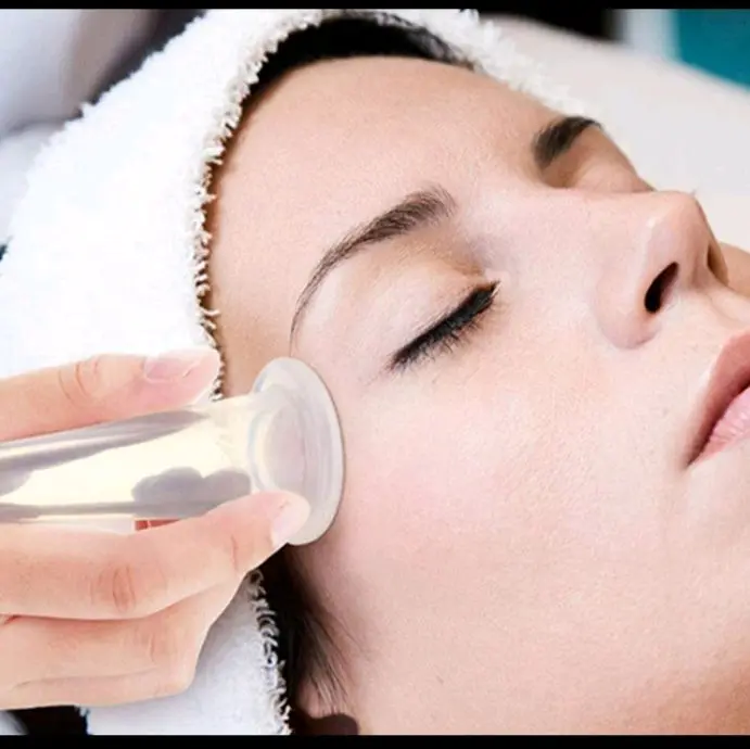 Silicon Cupping Cup Pijat Wajah Penghilang Kerutan dan Mengencangkan