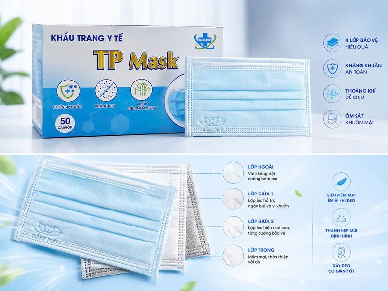 Khẩu trang y tế 4 lớp Famapro Extra