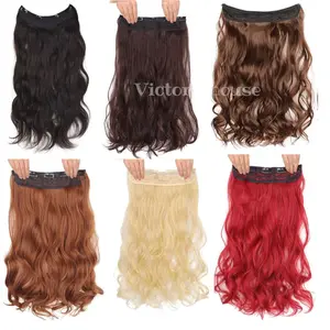 Hairclip CurlyPanjang Model VC - Black, Tipe Rambut Curly dan Panjang 60-70 cm, Bisa Dicuci dan Dicatok hingga 180C