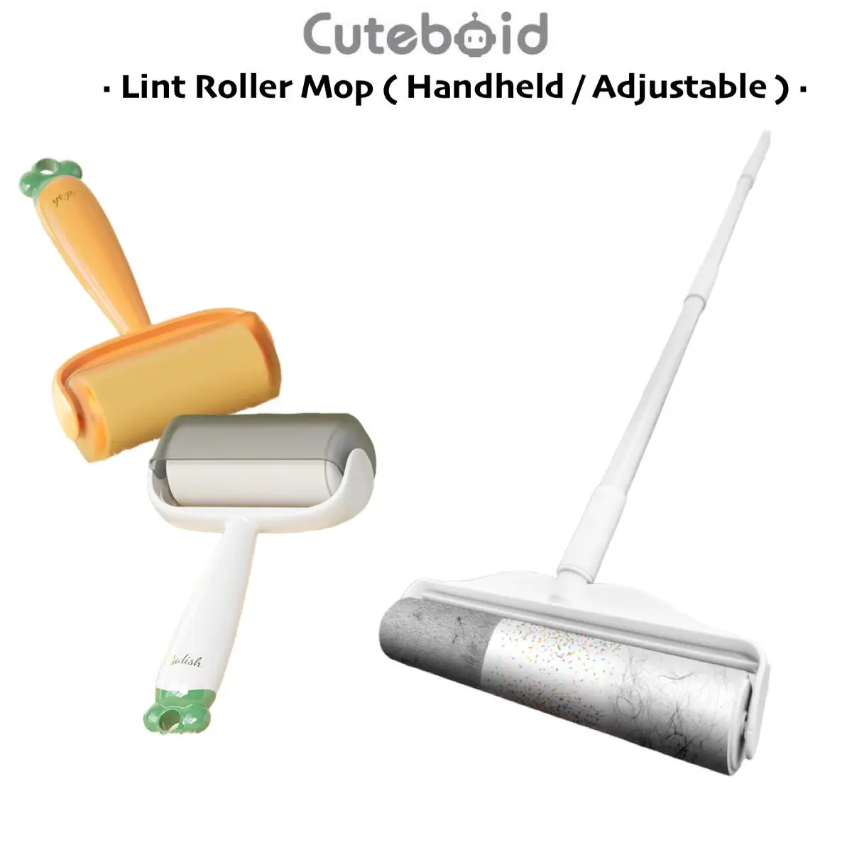 Adjustable Lint Roller Mop Dust and Hair Removing Sticky Roll