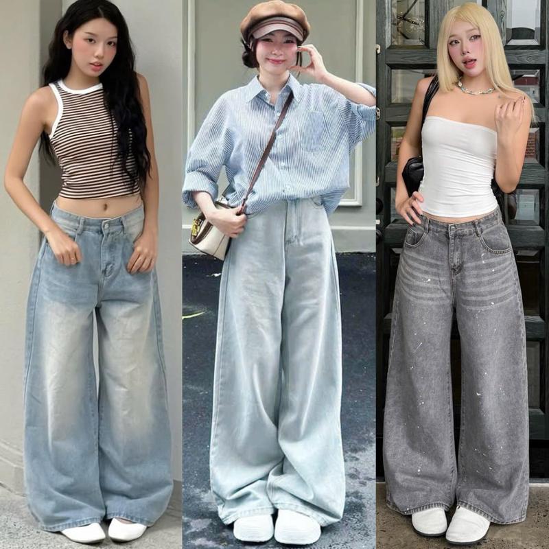 MIAA Quần Jeans Wash Cạp Cao Form Rộng Ống Suông 33cm RETRO ver 3 Unisex Size S-2XL Chất Liệu Jean Cao Cấp Kiểu Dáng Thanh Lịch & Thoải Mái | BigBuy360 - bigbuy360.vn