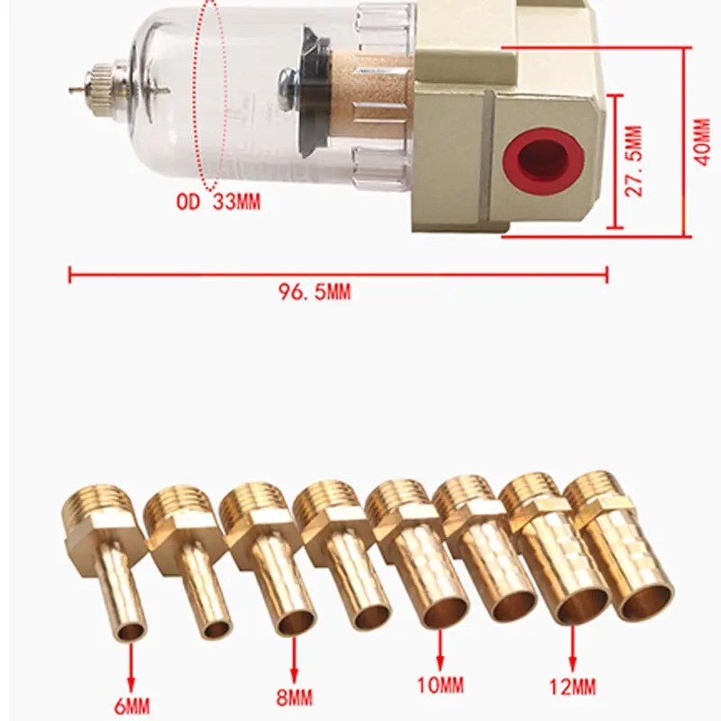 Powone Engine Oil Separator Oil Catch Can Tank Breather Reservoir Filter for PCV Valve 2