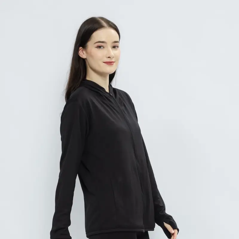 jaket Gym pria dan wanita,Jaket Olahraga anti Uv,Korean style,Bahan adem ringan, sporty,Jaket mesh hoodie 6