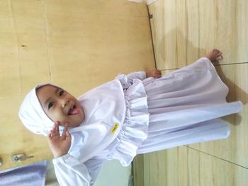 Product Review of MIMMI.ID—Shanum Set Jilbab Dress Gamis Jersey Anak Perempuan Baju Muslim Panjang Syari Cewek Wanita Setelan  Polos Newborn from r**7 0
