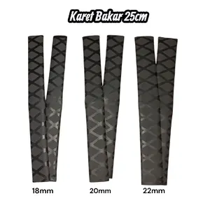 Karet Bakar Hitam 25cm Untuk Pelindung Joran Atau Tegek Dengan Ukuran 18mm 20mm Dan 22mm