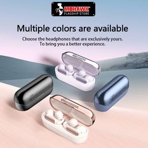 Mohawk (E62) Ear Buds Pengisian Cepat 1 Jam Ultra Panjang Bateri Suara Stereo Tanpa Wayar Earphone dengan Mikrofon dan Pilihan Warna Berbilang Earbuds Wireless 10 Meter Jarak Jauh Mic Audio Speaker Telefon Headphone