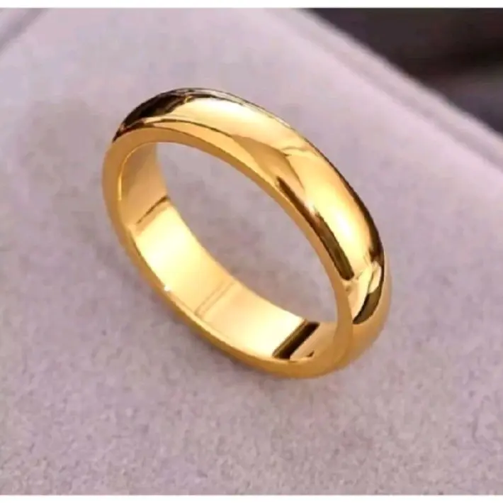 CINCIN EMAS TITANIUM ORIGINAL KUALITAS PREMIUM ANTI KARAT DAN LUNTUR