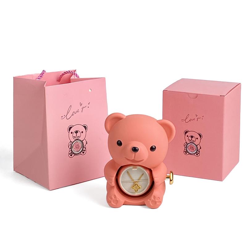 Product Introduction of Forever Rose Teddy Bear Jewelry Box Gifts Couple Gift/Gift for girlfriend/Gift for mom/Gifts for daughter/Birthday/Anniversary/Gift 21