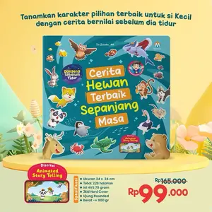 Buku Cerita Hewan Sepanjang Masa : Dongeng Sebelum Tidur - usia 3+ - Hardcover - Ziyadbooks - Anak