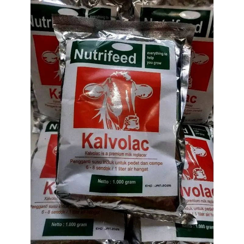 KALVOLAC NUTRIFEED 1KG SUSU REPLACER SUSU PENGGEMUK ANAK AN SAPI DAN DOMBA SUSU PENGGANTI INDUK SAPI DAN KAMBING 0
