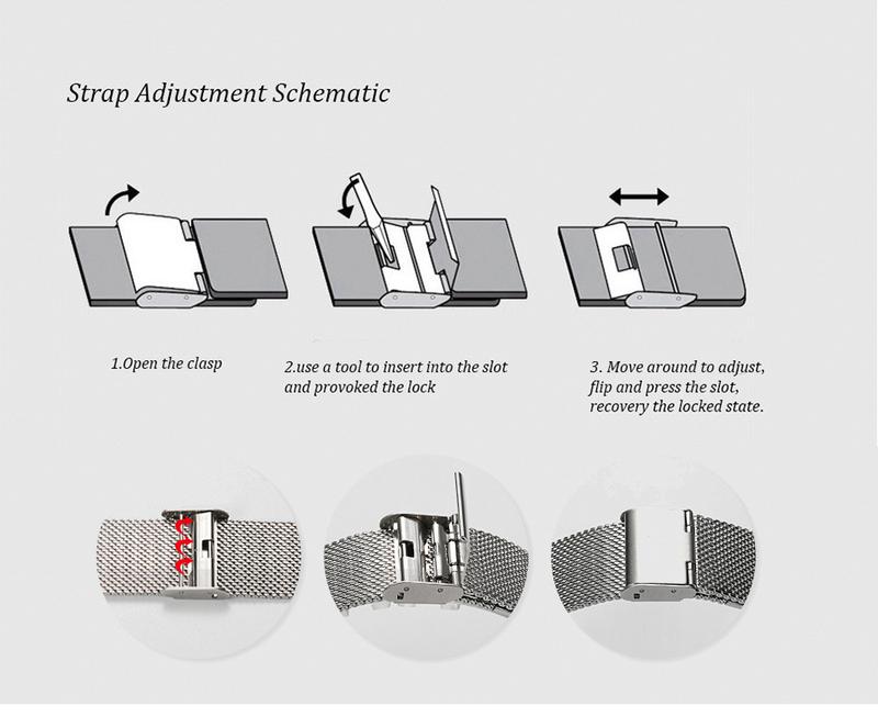 Product Introduction of HANNAH MARTIN Women's Waterproof Watch Light Luxury Minority Minimalist Steel Mesh Strap Slim Watch CV36W 48