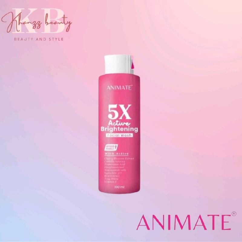 Animate 5X Active Brightening Facial Wash 100ml 0