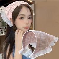 Gambar Bando Bandana Holland Farmer Girl Ikat Rambut PhotoProp Natural Acara Masak House Wife Bando Kain Ko Harga Grosir Termurah - KOTAK2 BIRU dari MadisonShop Kota Administrasi Jakarta Barat 3 Tokopedia