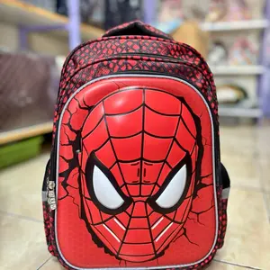 Tas Ransel Sekolah SD Bags Motif Spiderman Merah untuk Anak-anak