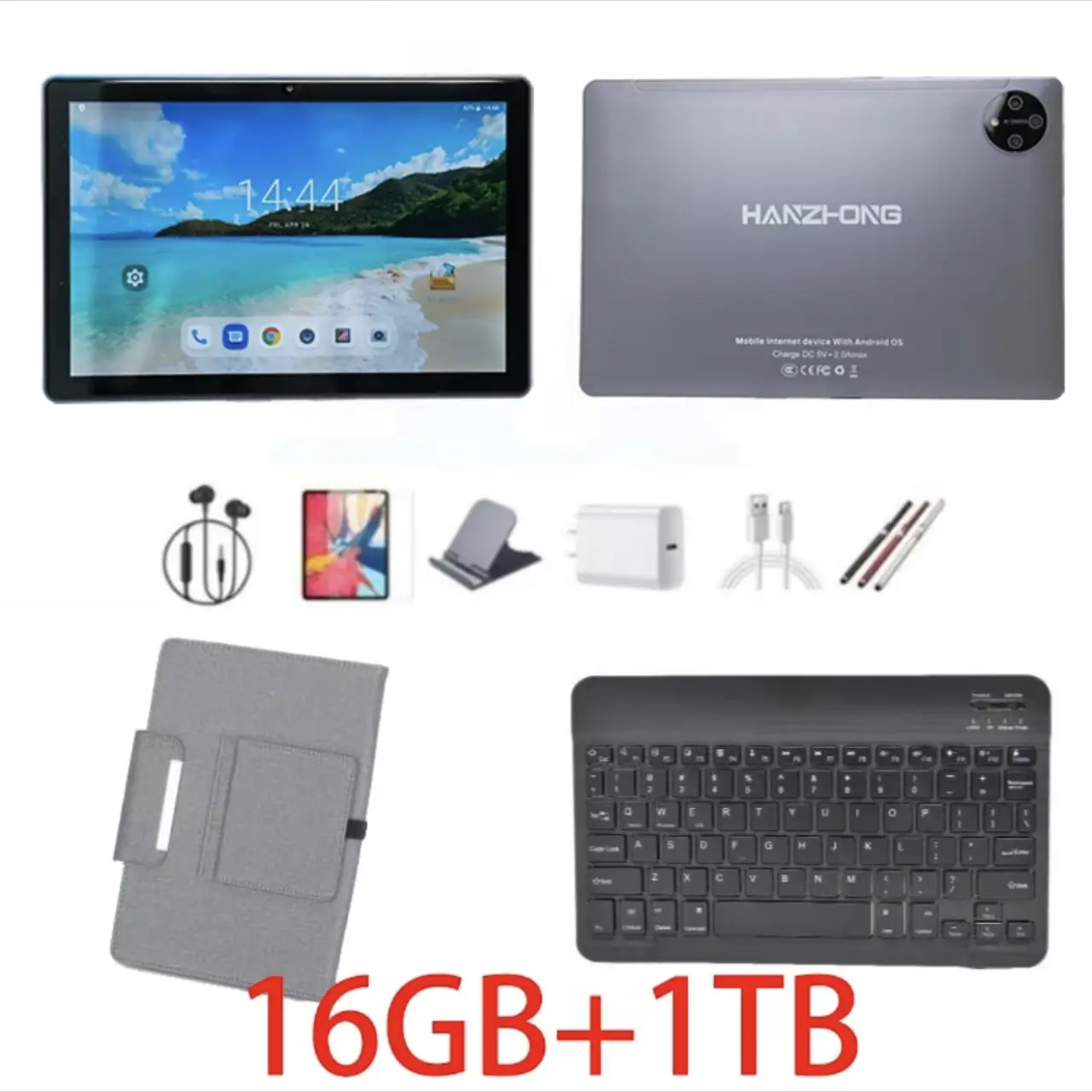 H13 Pro - Grey+case+keyboard