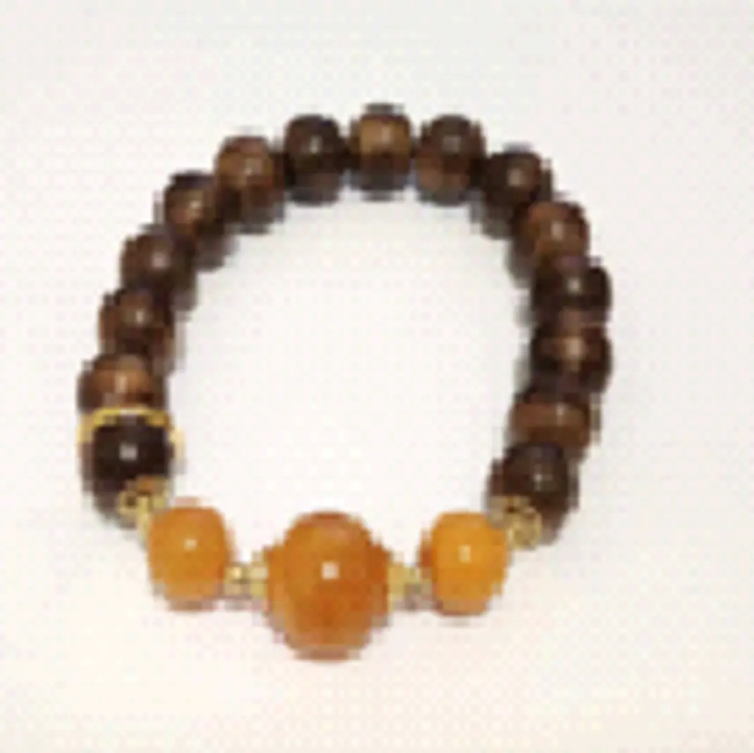 10mm Agarwood Cloud Pattern Honey Bracelet