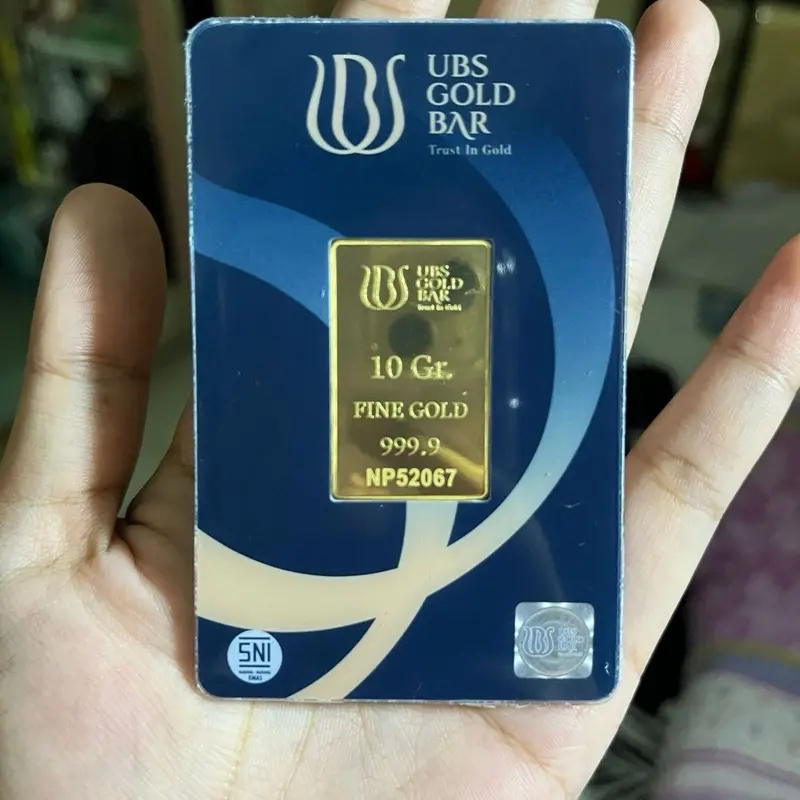 Replika logam mulia ubs clasik replika emas pajangan 1