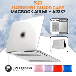 Hard Shell Case untuk Macbook Air M1 13.3 13 inch A2337 Clear Casing Transparent Guard Cover Clear Glossy