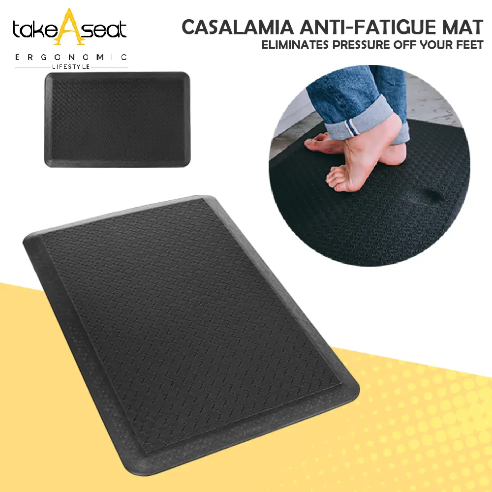 TakeAseat Casalamia Anti-Fatigue Mat | Comfortable Floor Mat For Kitchen, Office, Workspace | Prevent Leg Fatigue
