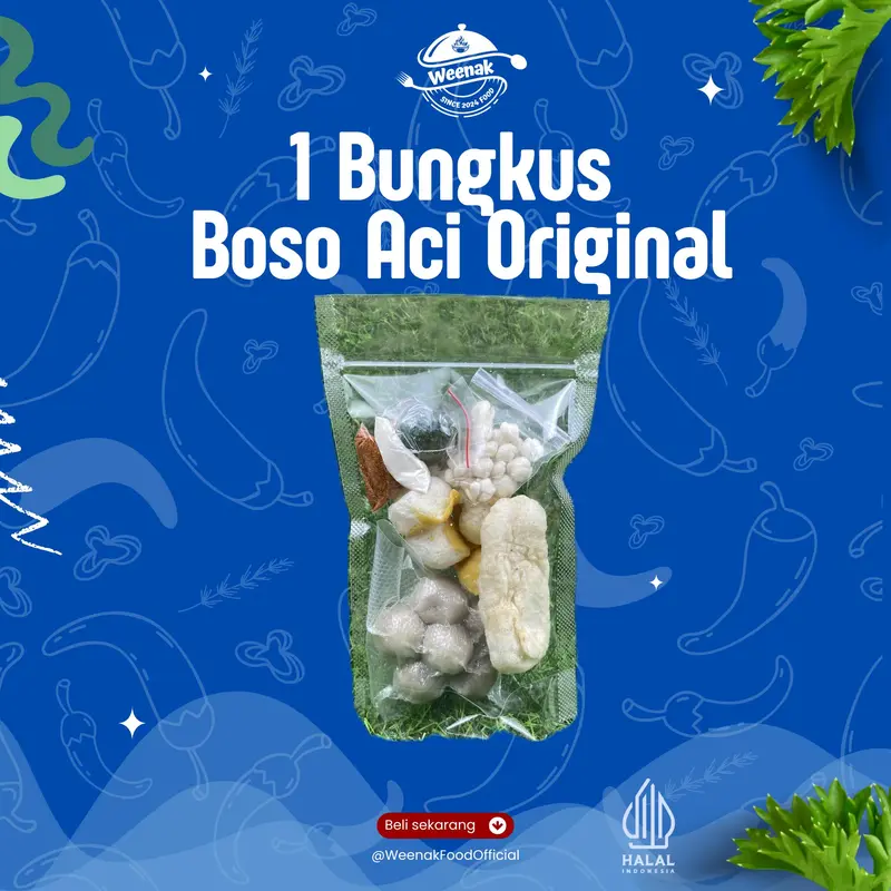 Satu Bungkus Baso Aci Orginal Instan HomeMade Pedas Gonjos - WeenakFood 0