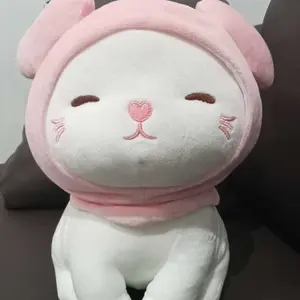 MINISO Boneka Lucu Kucing Boneka Lembut Mainan Mewah Kucing dengan Penutup Mata Kado Anak Plush Toy Dolls