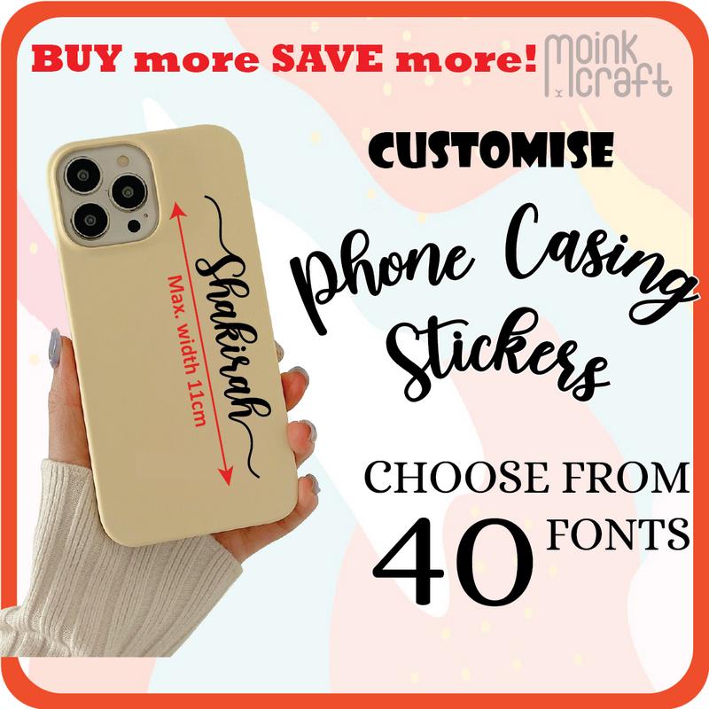 Stiker Nama Telefon Casing | Customise Phone Casing Vinyl Decal ...