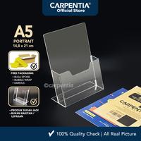 Gambar Carpentia | Brochure Holder Acrylic - Rak Tempat Brosur Akrilik - A5 Vertikal Portrait - Tipe A - [Pamflet Display Flyer Desk] dari Carpentia Indonesia Kota Tangerang Selatan 2 Tokopedia