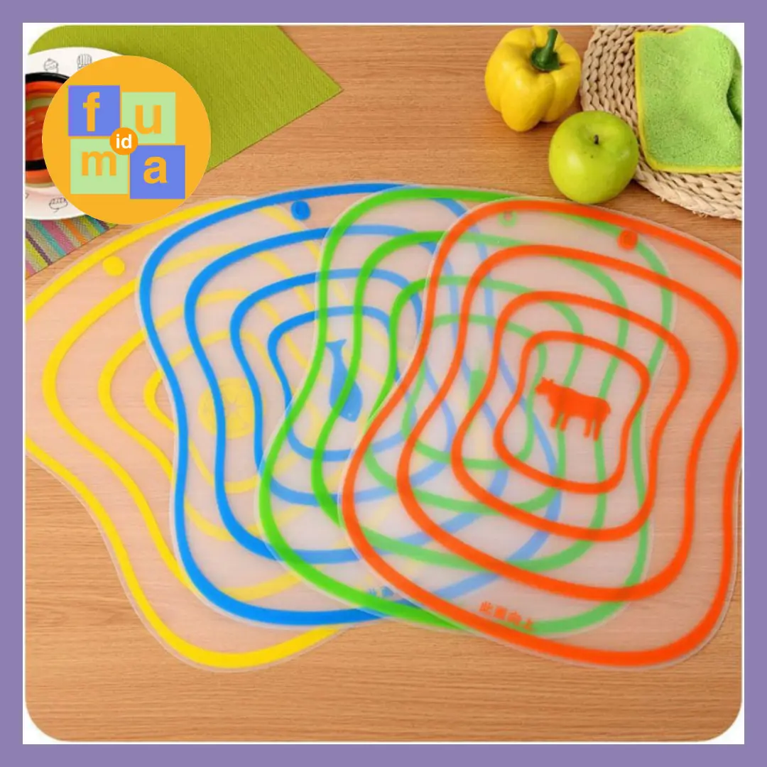 TALENAN PLASTIK FLEKSIBEL LENTUR MODERN / CUTTING BOARD FOR COOKING / TALENAN PLASTIK SERBAGUNA Ikan plastik atlenan serbaguna dapur Kayu Papan Kayu Papan Kitchenware