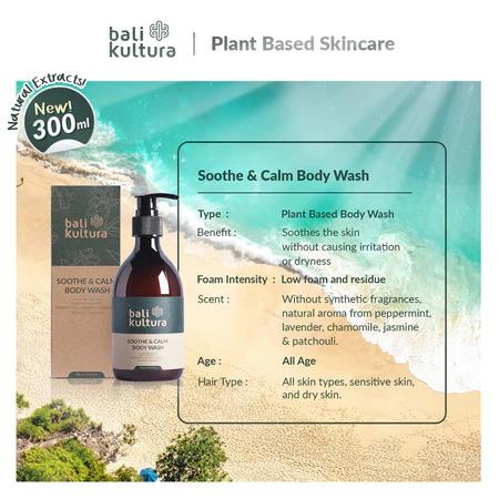 Bali Kultura Soothe & Calm Body Wash 300ml Sabun Mandi Kualitas Premium Membantu Mengobati Jerawat Punggung 5