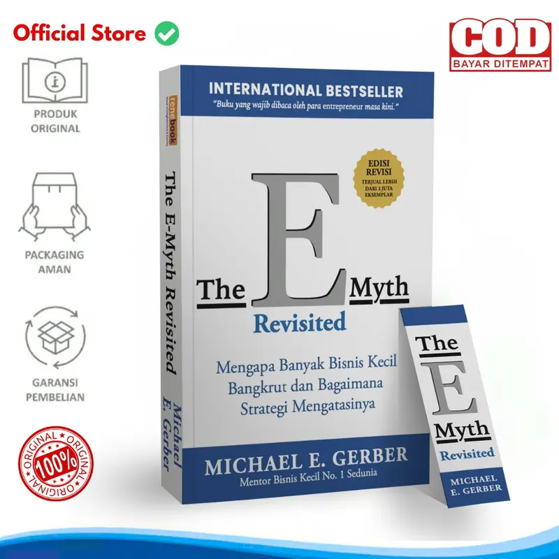 Original Buku The E Myth Revisited Versi Indonesia Mengapa Banyak Bisnis Kecil Bangkrut dan Bagaimana Strategi Mengatasinya by Michael Gerber 0