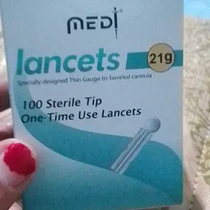 Medi Lancets 21G isi 100pc Sterile Tip One-Time Use Lancets Kualitas Medis