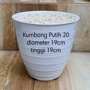 Pot Instant + Busa Dan Batu Untuk Bunga Artificial Pot Bunga Dekorasi