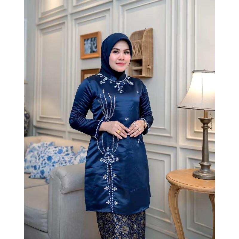 Product Introduction of Kebaya tunik bridal terbaru 2025/Baju kebaya wanita melayu 10