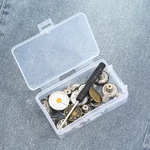 Kancing jeans bebas paku, dapat dilepas dan disesuaikan, rok dan celana serbaguna untuk mengubah ukuran pinggang, aksesoris kancing pinggang bagian bawah datar