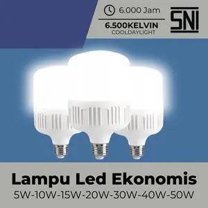 Lampu LED Jumbo Tabung Cahaya Putih E27 Garansi 1 Bulan - 5W 10W 15W 20W 30W 40W 50W Lampu LED Murah