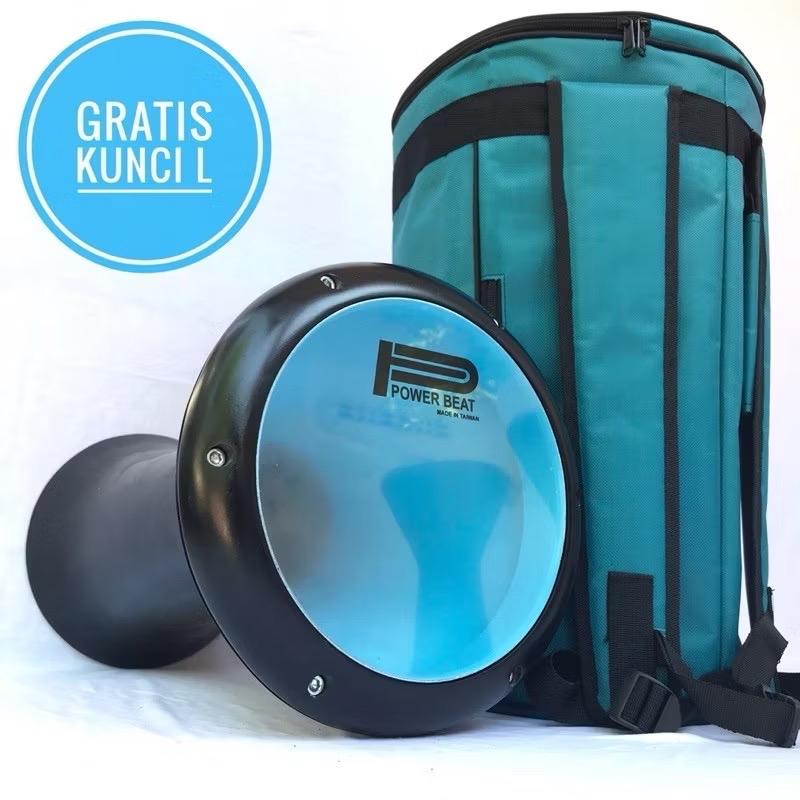 Darbuka 8 Inch Hitam Glossy Mika Pb Tas dan Kunci L 7