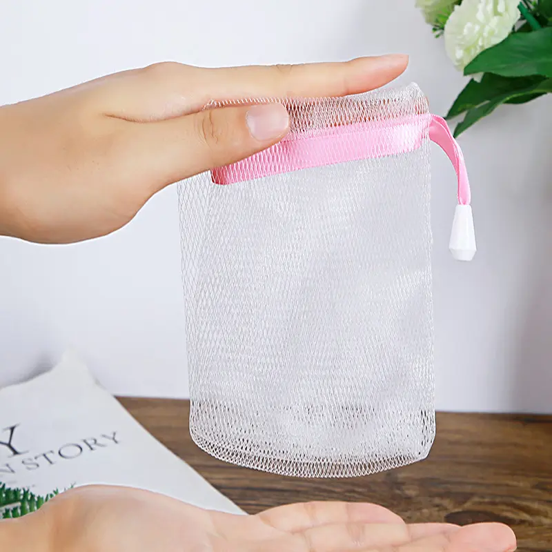 Túi Xà Phòng Lưới Tạo Bọt, Để Làm Sạch Bọt Xà Phòng, Túi Lưới Tạo Bọt Đặc Biệt Cho Rửa Mặt, Giúp Tạo Bọt 3
