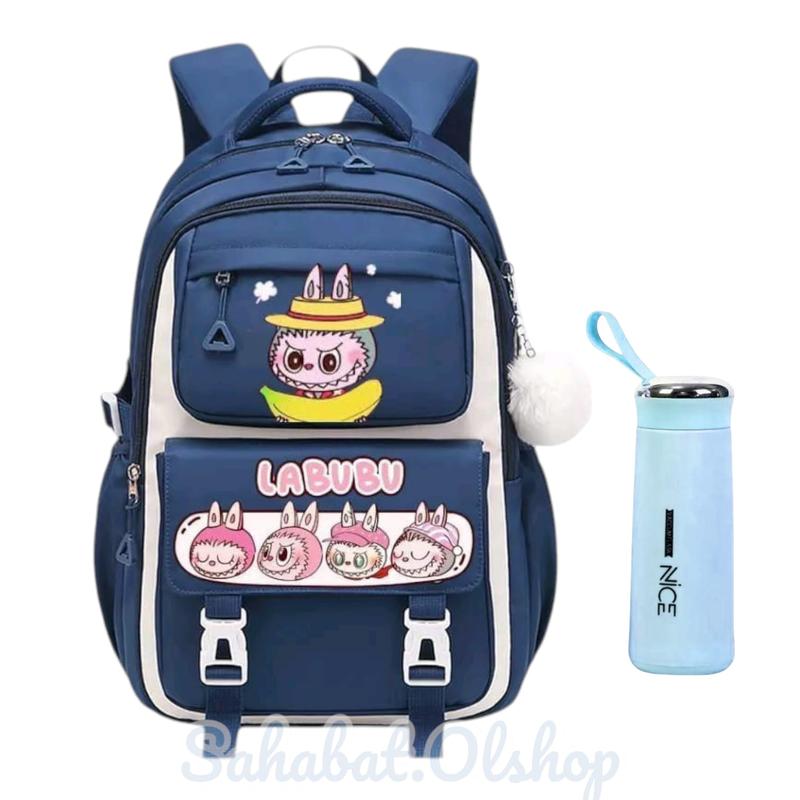 Product Introduction of Tas Ransel Anak Sekolah Labubu AR Cewek SD SMP SMA Fashion Perempuan 3