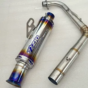 KNALPOT SALEMBA CEKLIS JUNGSTYLE BLUE EDITION MONCONG MEDWICK ORIGINAL ZIO EXHAUST UNTUK MOTOR VARIO PCX NMAX AEROX BEAT MIO GENIO DLL